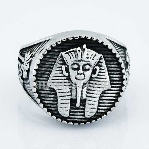 FSR14W32 palm tree indian chief head ring - Click Image to Close